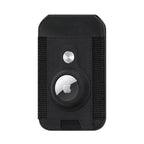 SAHARA - Indy Seres Black Leather Airtag Wallet Stand Case - Magsafe Compatible iPhones