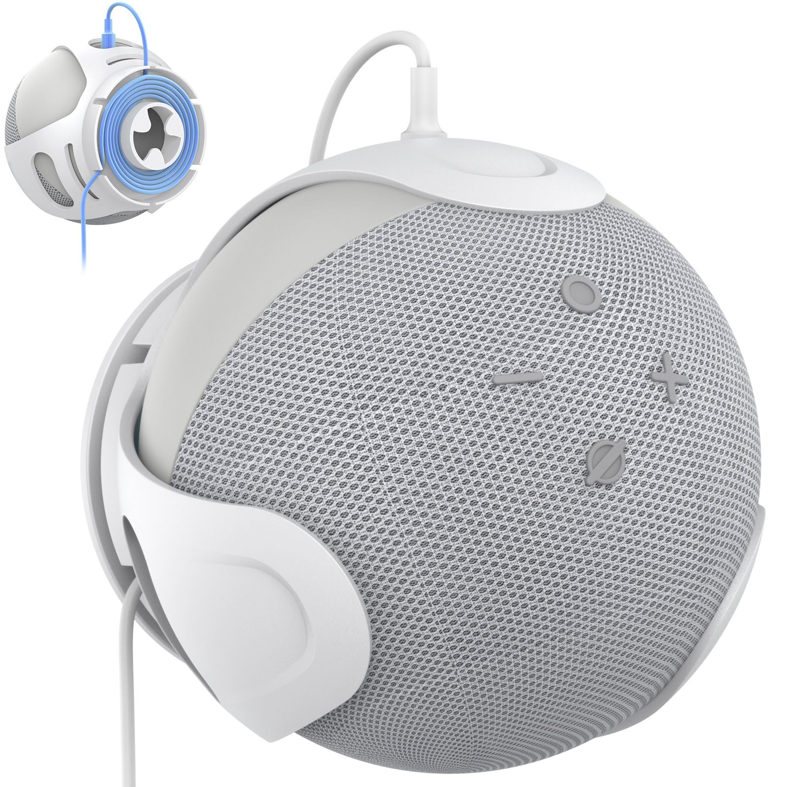 Echo Dot 4 speaker bracket Echo dot 5 wall storage bracket ABS plastic Echo 4 and 5 generation bottom
