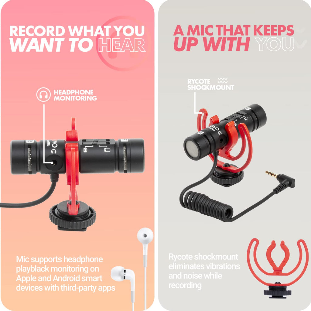 Movo DoubleMic V2 Dual Capsule Shotgun Microphone