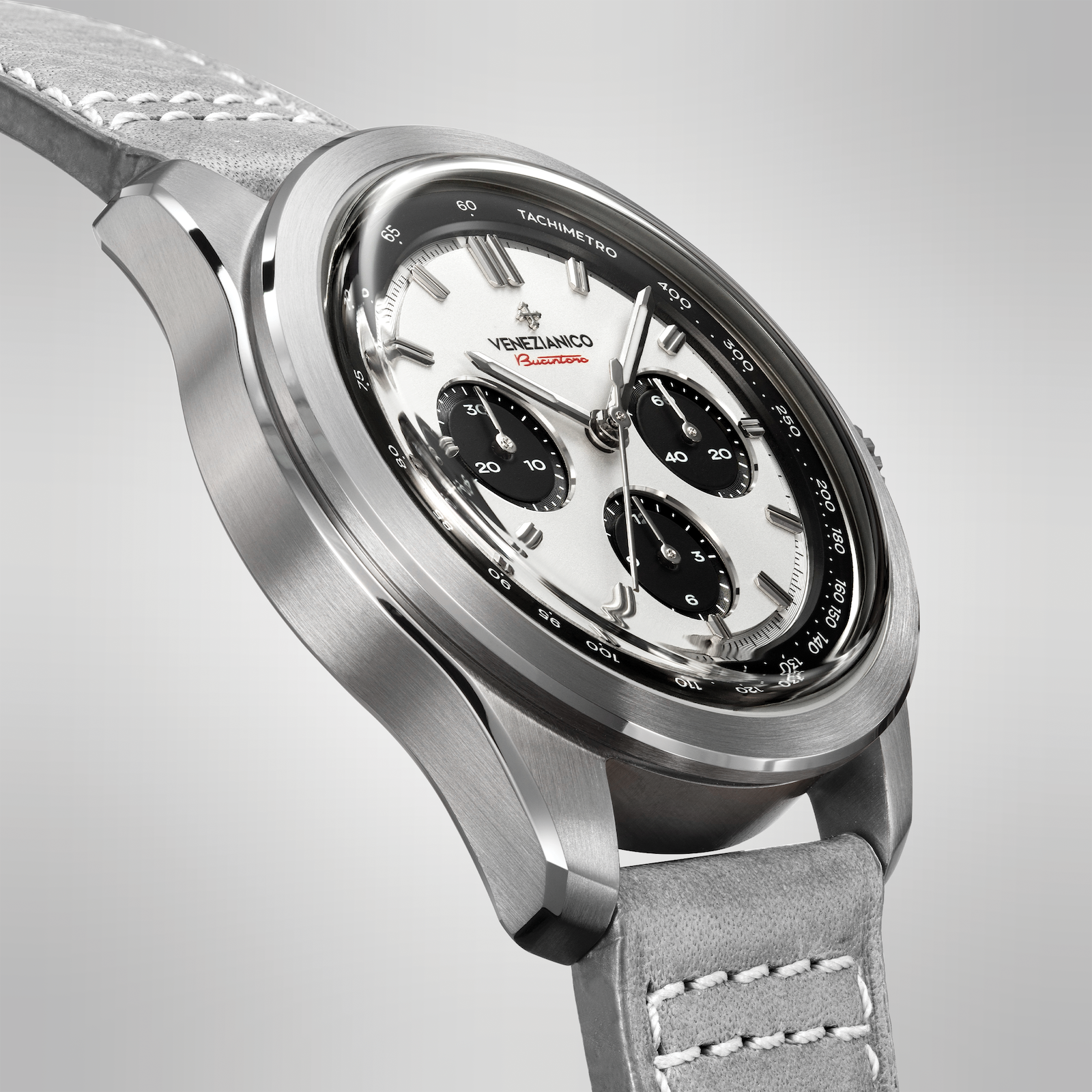 Venezianico Bucintoro 42 Men’s Chronograph Automatic White Dial Watch
