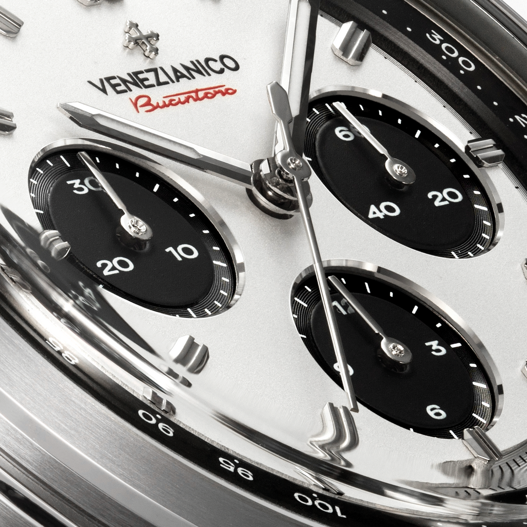 Venezianico Bucintoro 42 Men’s Chronograph Automatic White Dial Watch