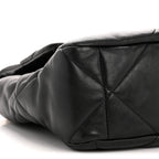Lambskin Quilted Large Chanel 19 Flap Black