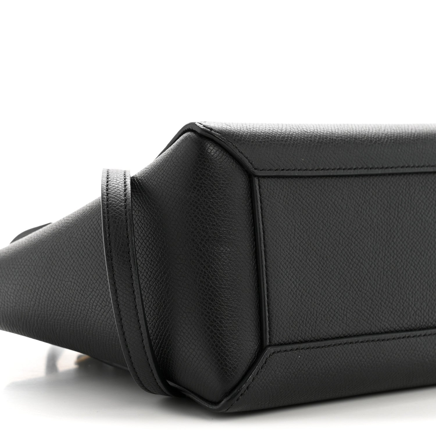 Grained Calfskin Nano Belt Bag Black