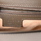 Senna Calfskin Petite GG Top Handle Shoulder Bag Craclet Brown