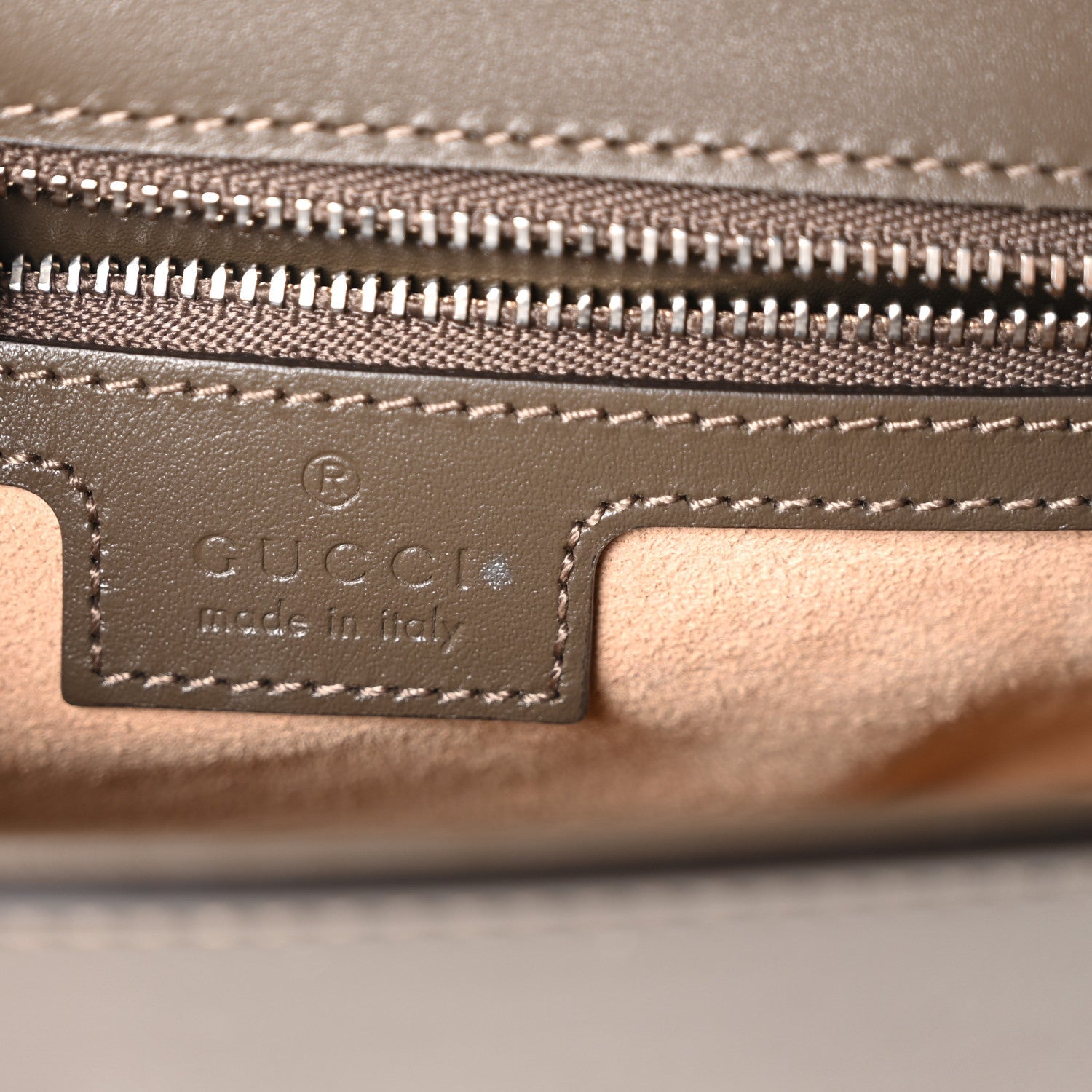 Senna Calfskin Petite GG Top Handle Shoulder Bag Craclet Brown