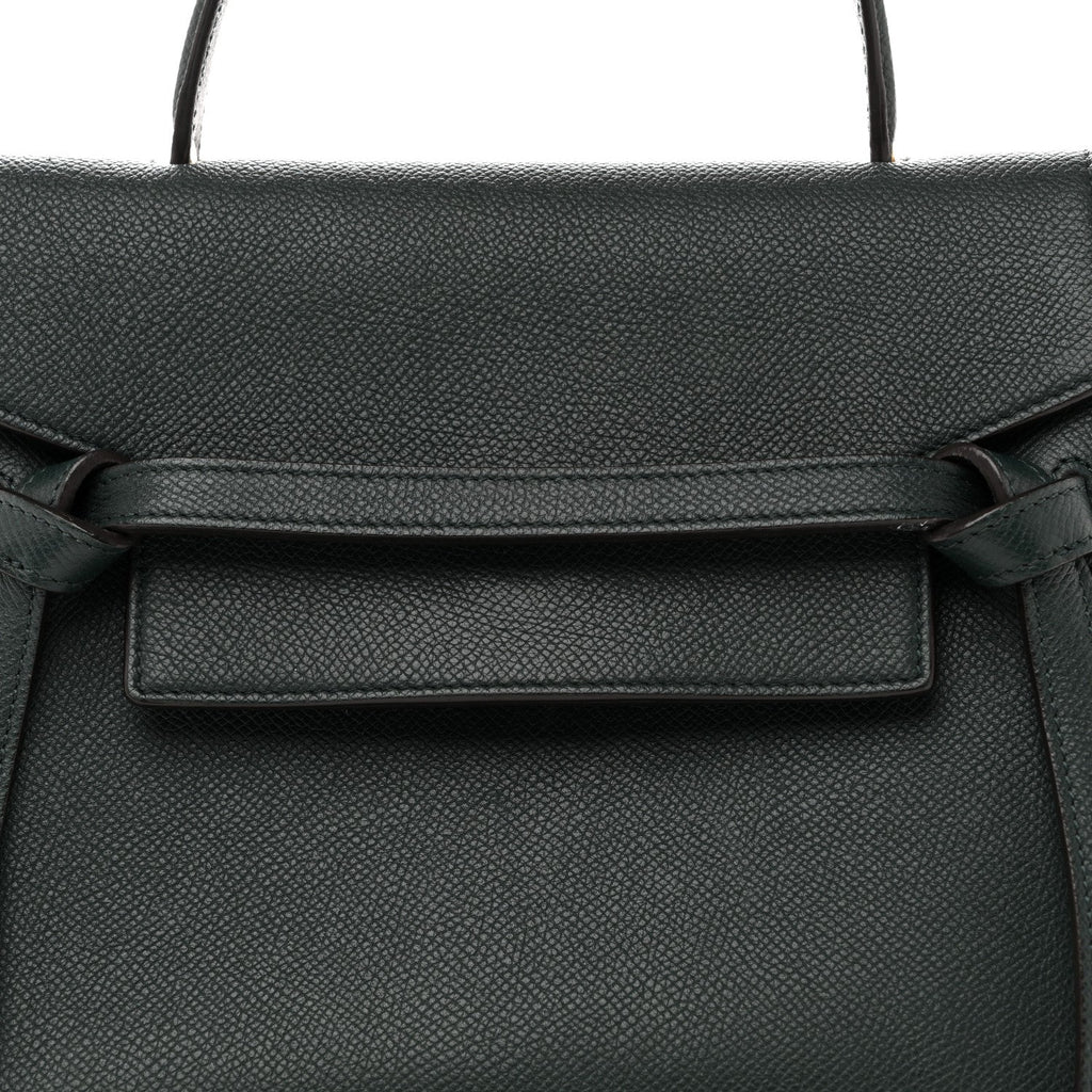 Grained Calfskin Micro Belt Bag Amazone