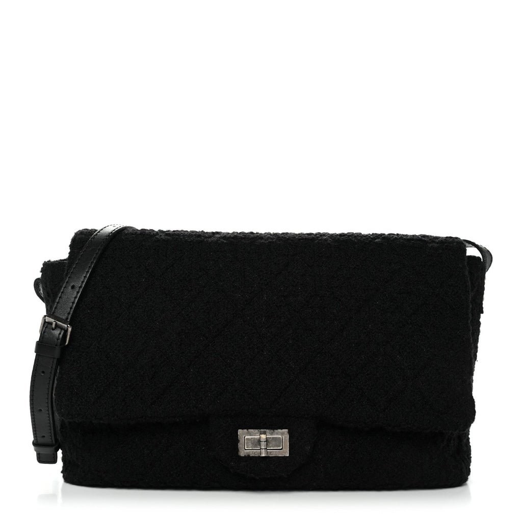Easy Tweed Jumbo Reissue Messenger Flap Black