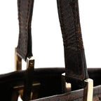 Monogram Small Bucket Tote Dark Brown
