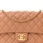 Lambskin Quilted Small CC Crush Flap Brown