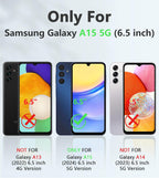 Entronix Bundle Compatible with Galaxy A15 - Heavy Duty Case & 1 Clear Screen Protector