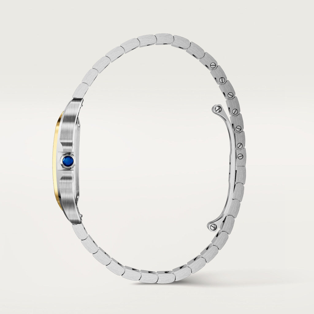 Santos De Cartier Watch | 27mm, Stainless Steel, Silver Dial