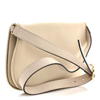 Roxy Calfskin Blondie Chain Shoulder Flap Bag Mystic White