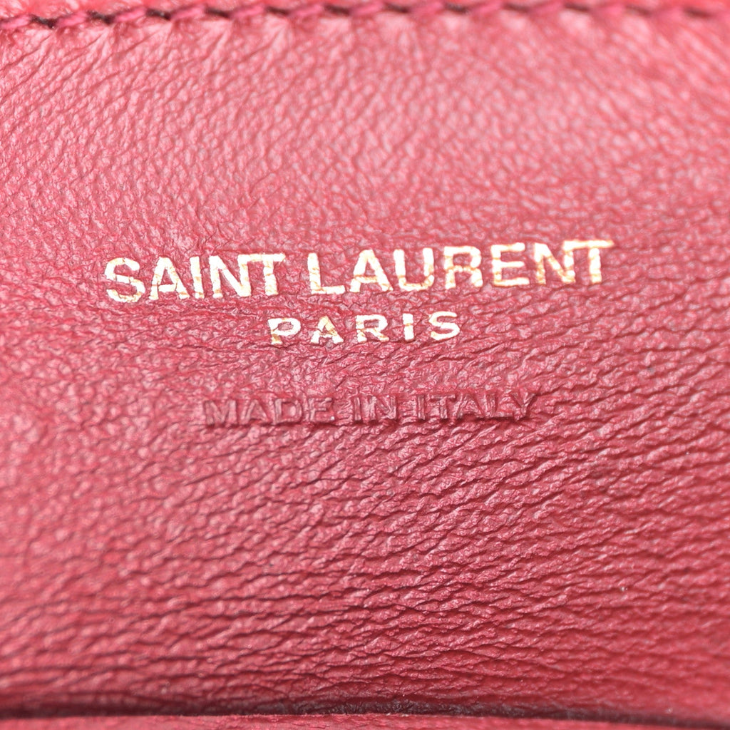 Smooth Calfskin Paris VII Large Flat Hobo Red
