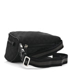 Nylon Monogram Fanny Pack Belt Bag Black