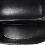 Lambskin Quilted Monogram June Box Bag  Black