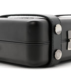 Matte Aluminum Personal Cross-Body Bag Black