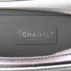 Metallic Lambskin Large Like A Wallet Flap Silver