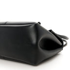 Calfskin Medium Falcon Shoulder Bag Black
