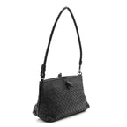 Nappa Intrecciato Mini Shoulder Bag Black