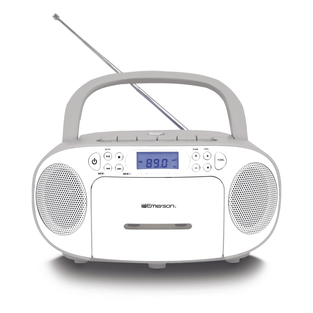 Portable CD/Cassette Boombox with AM/FM Radio