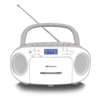 Portable CD/Cassette Boombox with AM/FM Radio