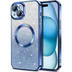 Entronix [Magnetic] Case Compatible with iPhone 15 - [Clear Back] Luxury Glossy Cover