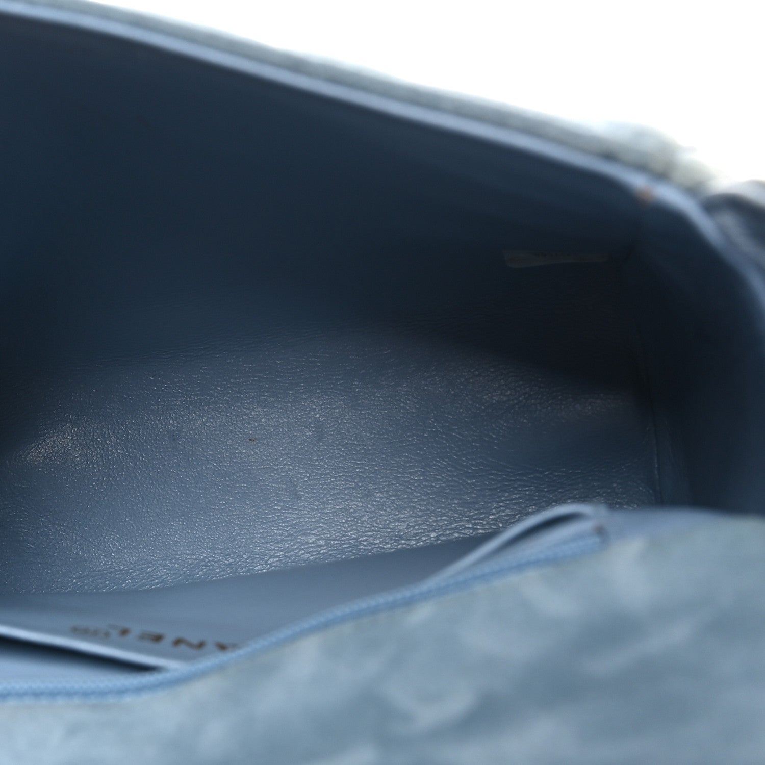 Suede Small Messenger Flap Light Blue