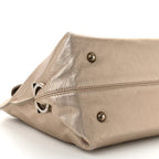 Metallic Grained Calfskin Medium Sofia Satchel Gold