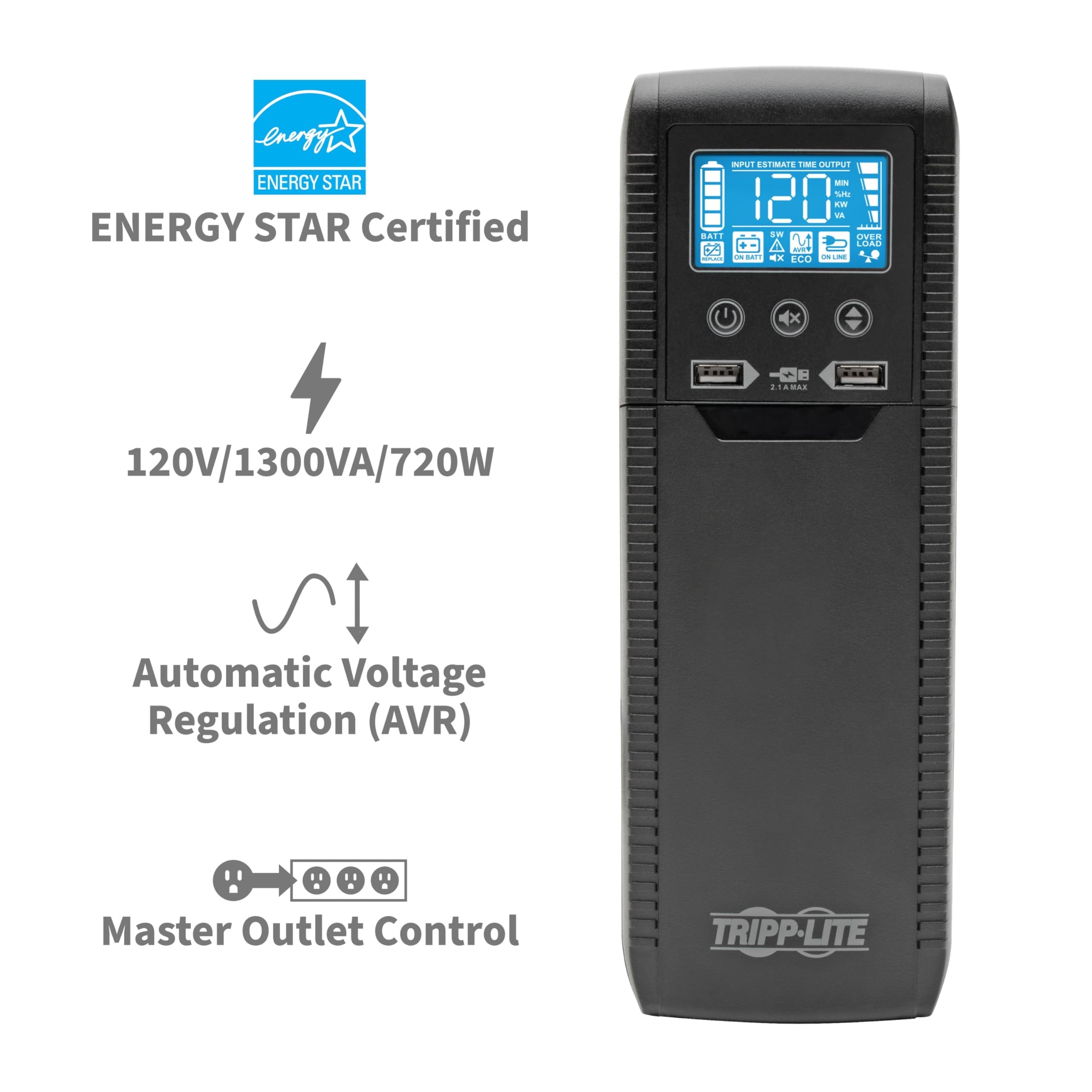 1300VA UPS Eco Green Battery Back