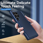 Entronix Bundle Compatible with Galaxy S25 Ultra - Soft-Touch Dual-Layer Case & 1 Clear Screen Protector