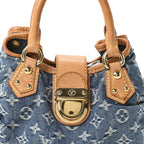Monogram Denim Pleaty Blue