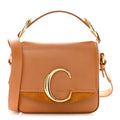Calfskin Mini C Double Carry Autumnal Brown