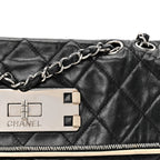 Lambskin East West Mademoiselle Flap Black