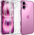 Entronix Bundle Compatible with iPhone 16 Plus - [Hard] Clear Case & 2 Clear Clear Screen Protectors
