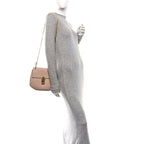 Grained Lambskin Drew Shoulder Bag Cement Pink