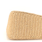 Yarn Raffia Effect Crochet Triangle Shoulder Bag Naturale