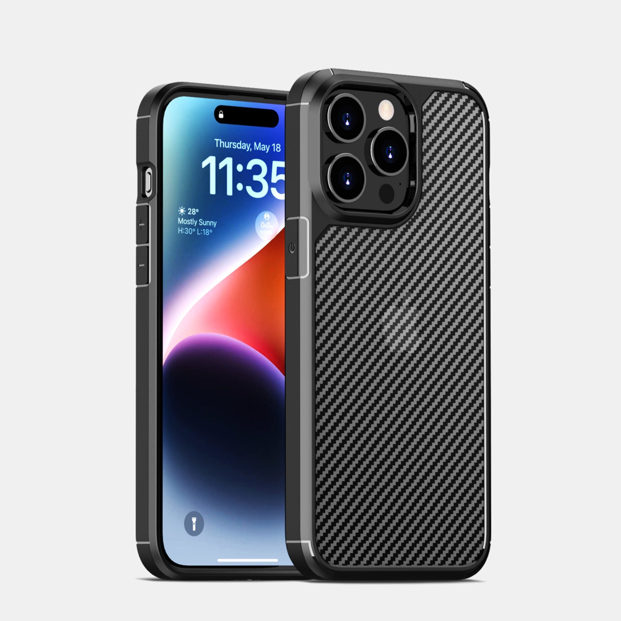 SAHARA - Venture Series Carbon-Fiber Style Case - iPhone 15 Pro