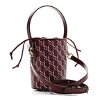 GG Shadow Monogram Mini Bucket Bag Rosso Ancora Red