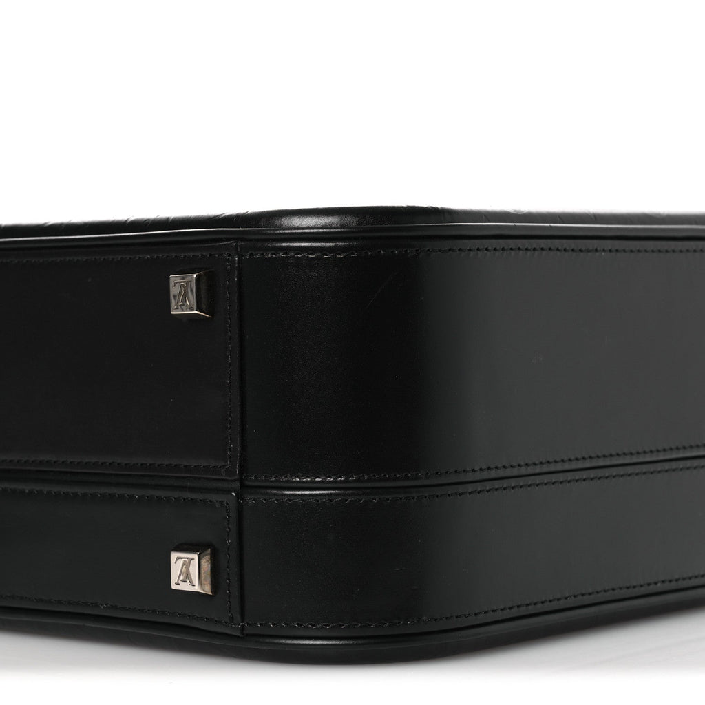 Monogram Glace Valisette MM Black
