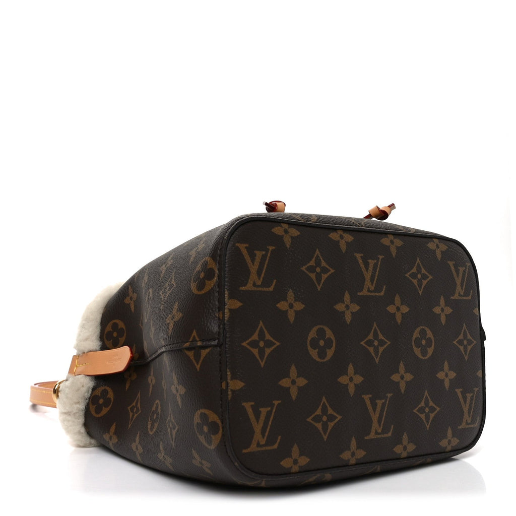 Monogram Shearling Cozygram Neonoe BB