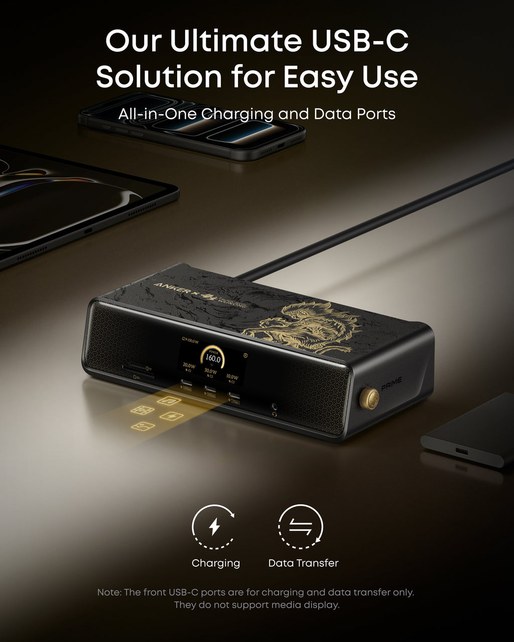 Anker Prime Docking Station (14-in-1, Triple Display, DisplayLink) with DL7400