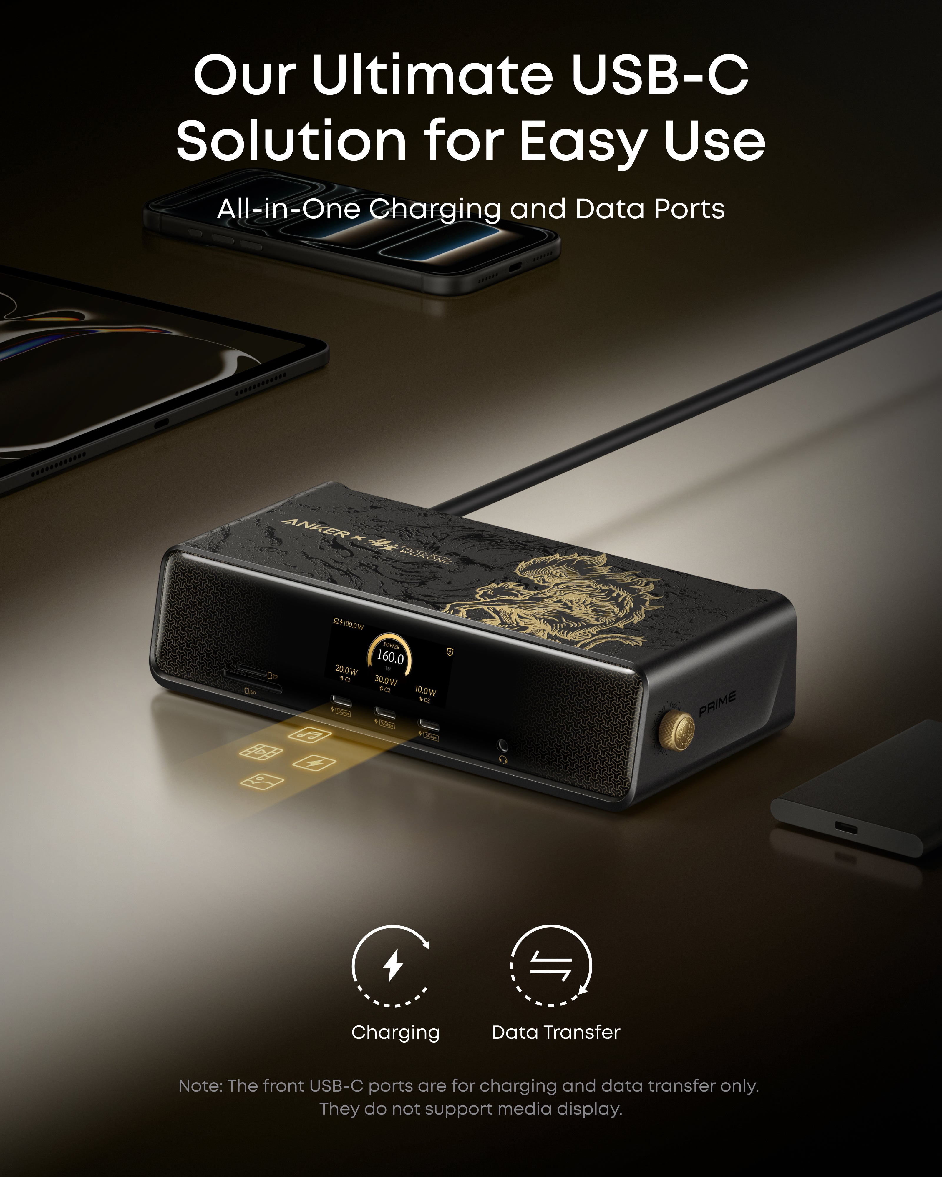 Anker Prime Docking Station (14-in-1, Triple Display, DisplayLink) with DL7400