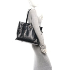 Soft Lux Large Shopping Tote Black