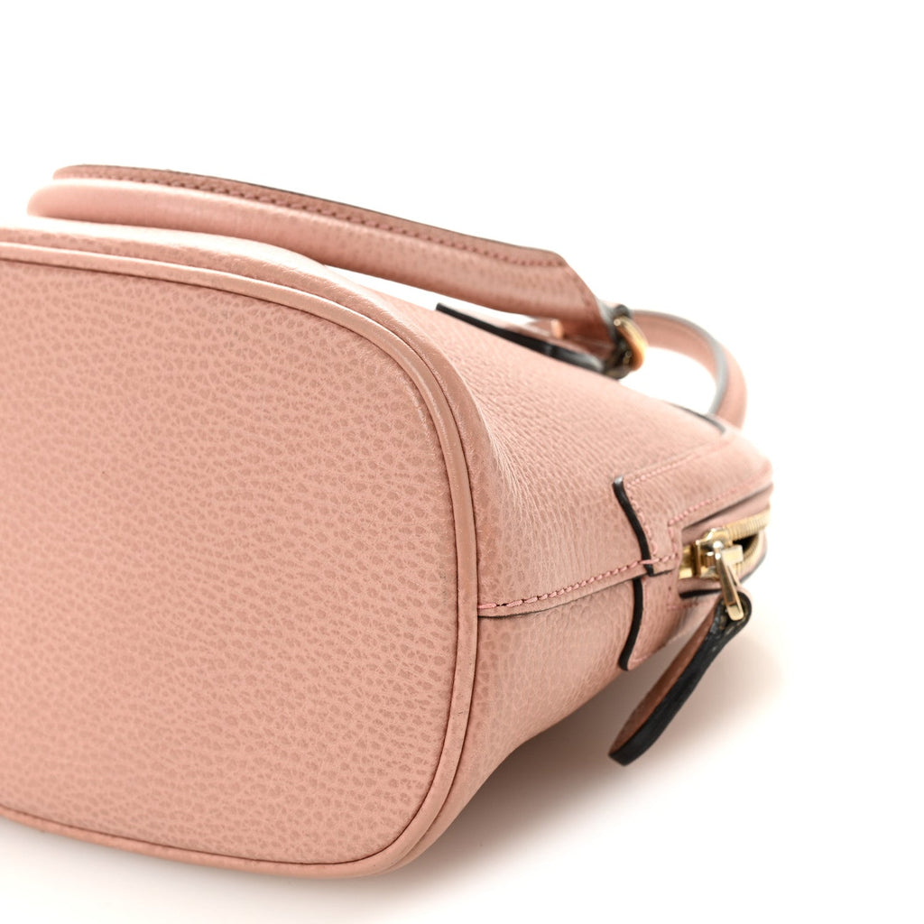Dollar Calfskin Small GG Charm Dome Bag Soft Pink