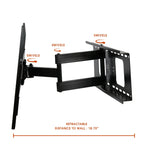 Full Motion Wall Mount for 32-70 Inch Displays