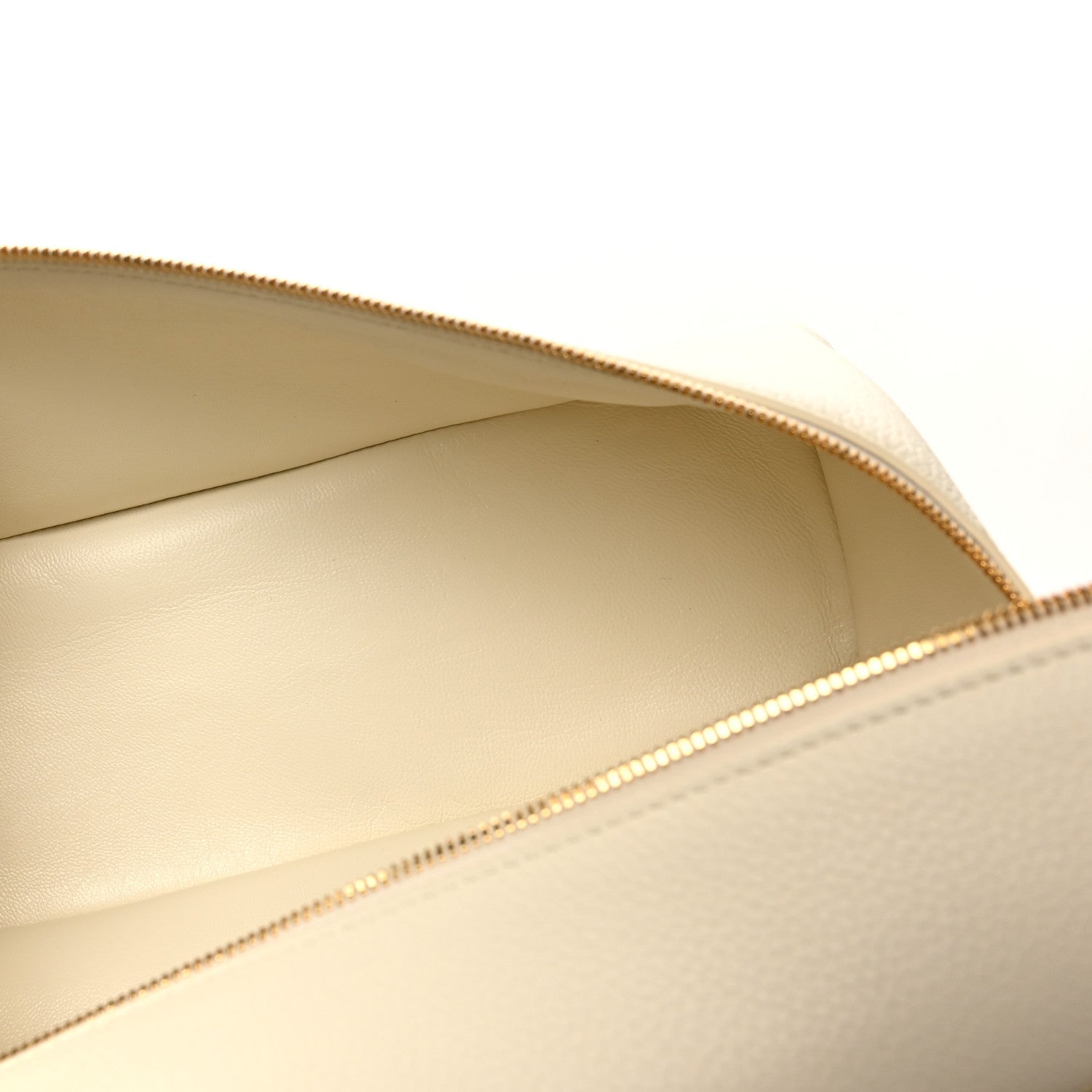 Grained Calfskin L27 Extra Pocket Pouch Whisper White