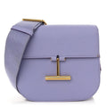 Calfskin Mini T Clasp Tara Crossbody Bag Hyacinth