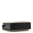 GG Supreme Monogram Flat Messenger Bag Beige Black New Acero