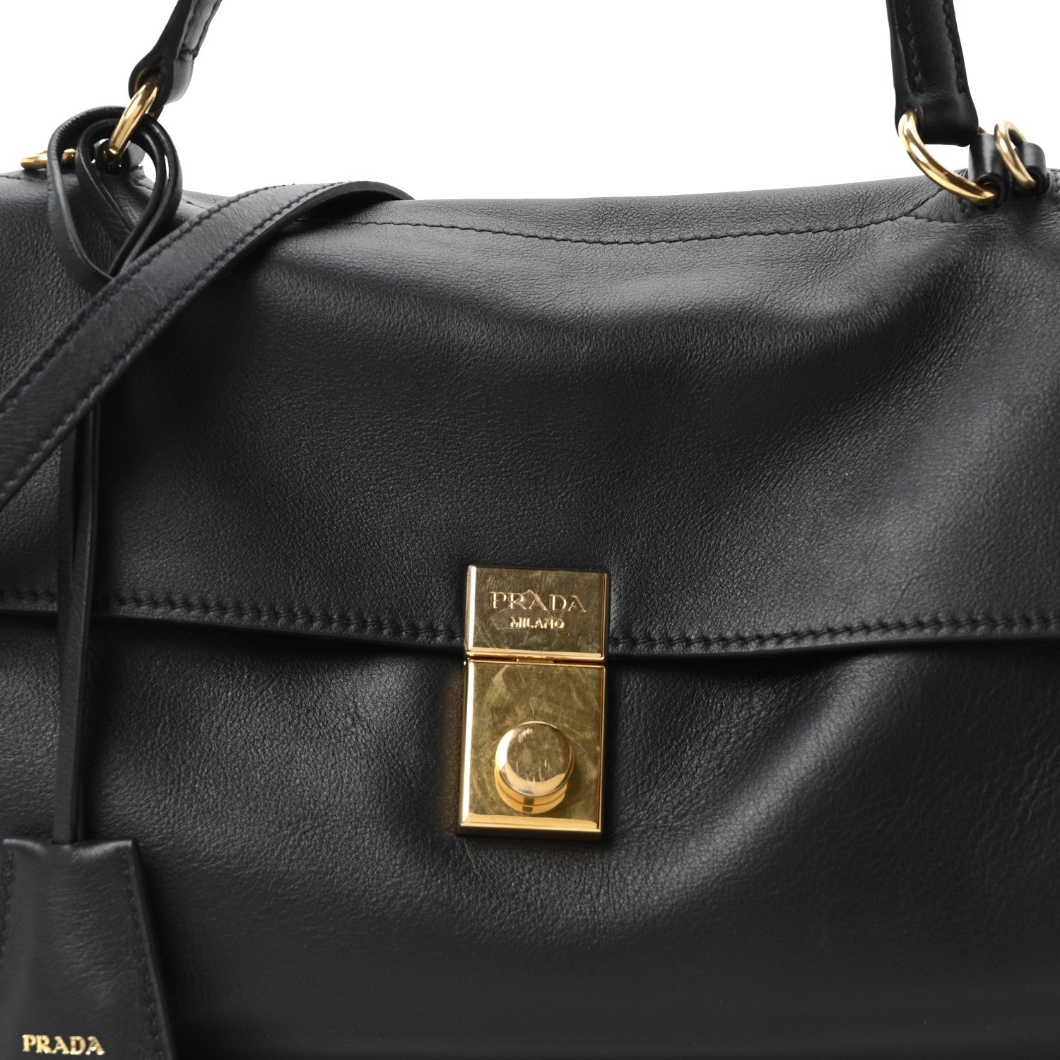 Calfskin Medium Soft Sound Shoulder Bag Black
