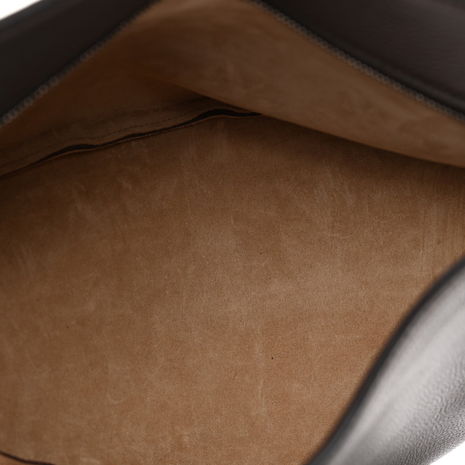 Grained Calfskin Large Slouchy Banana Bag Brunette